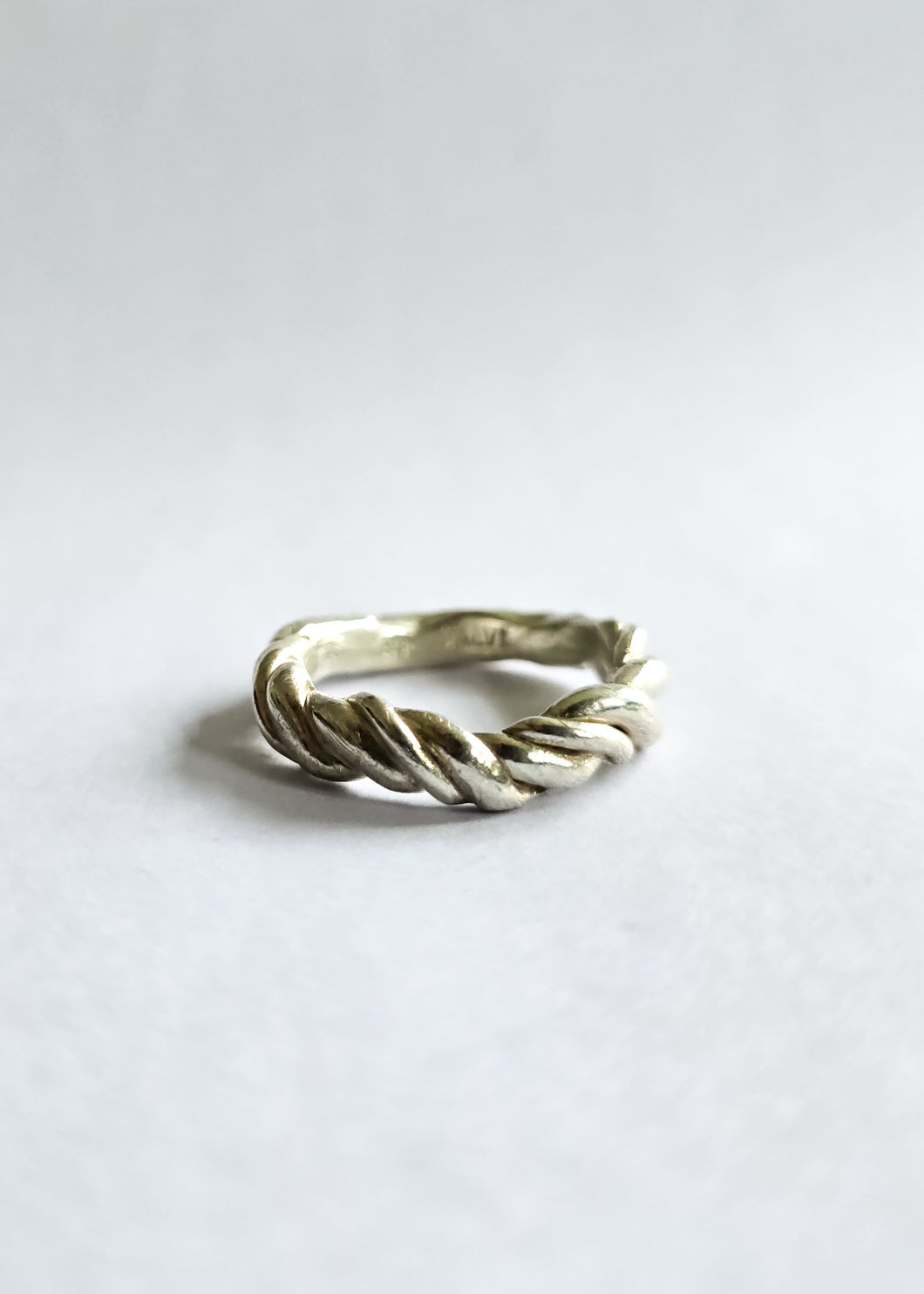 Twisted Viking Ring - size P