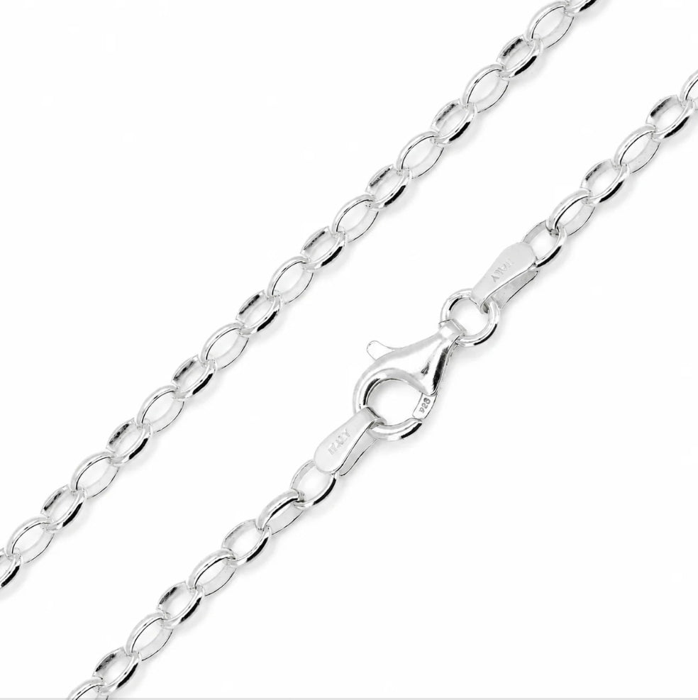 925 Belcher Oval chain - 3.9mm x 2.8mm