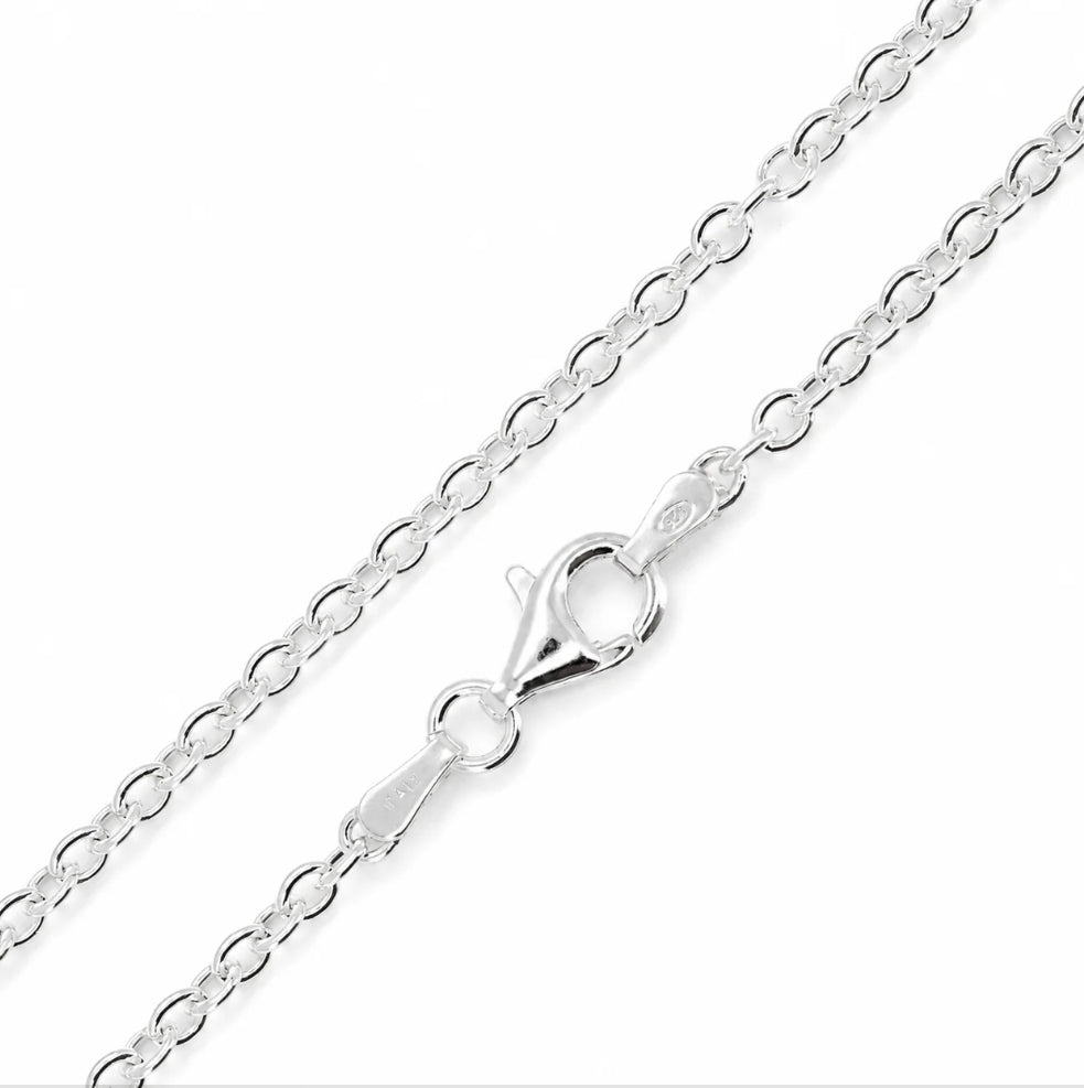 925 Oval (Trace) - 3.0mm x 2.5mm