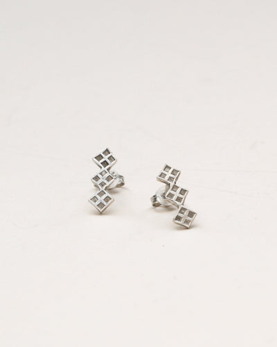 TALVI - Hallie stud earrings - silver